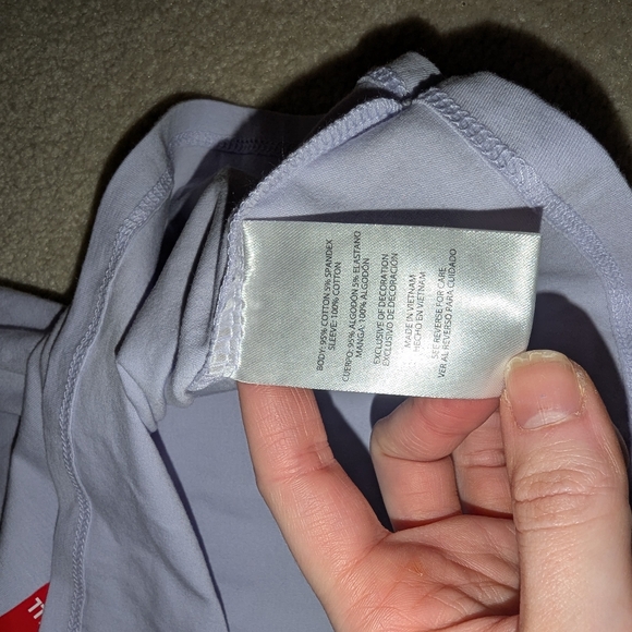 Nwot Express Purple Short Sleeve Top Sz Xs - Picture 4 of 6